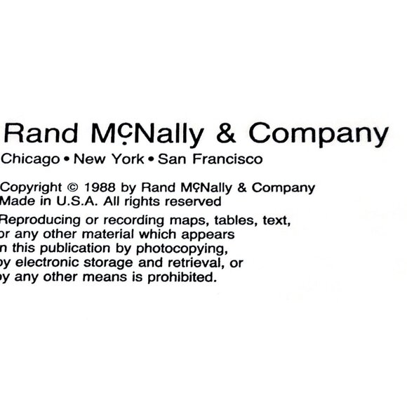 Rand McNally Business Traveler's ROAD ATLAS ~ Leatherette Cover ~ VINTAGE 1988! - Picture 4 of 11